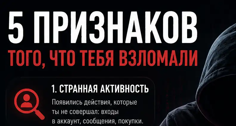 5 признаков, что ваш аккаунт взломали